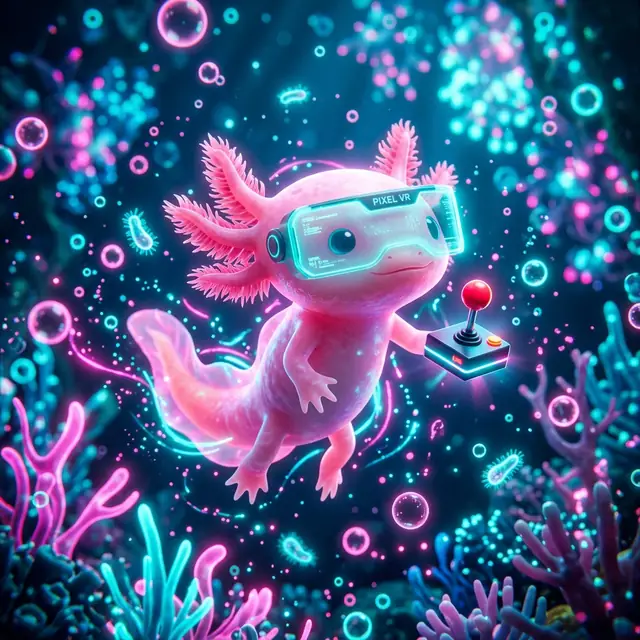 Pixel the Axolotl Mascot